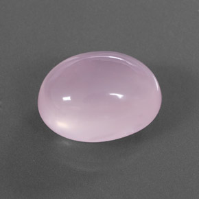 20.95 ct Pink Rose Quartz Stone, Natural Rose Quartz in Oval Cabochon Shape for Sale