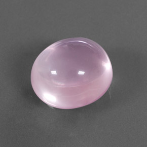 21.05 ct Pink Rose Quartz Stone, Natural Rose Quartz in Oval Cabochon Shape for Sale