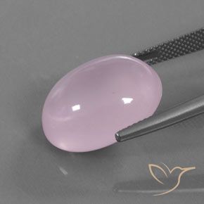 Rose Quartz Gemstone in 18.2 x 14.7 mm Size for Sale, Rose Quartz Stone in Bubblegum Pink Color