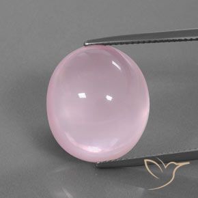18.82ct Natural Light Pink Rose Quartz, Oval, Transparent