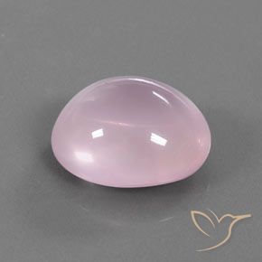 18.82 ct Pink Rose Quartz Stone, Natural Rose Quartz in Oval Cabochon Shape for Sale