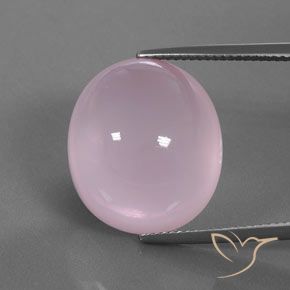 Светло-розовый Розовый Кварц Камень - 23.5ct Овал Кабошон (ID: 361956)