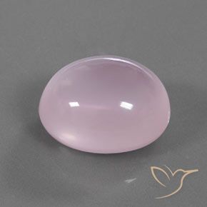 23.48 ct Pink Rose Quartz Stone, Natural Rose Quartz in Oval Cabochon Shape for Sale