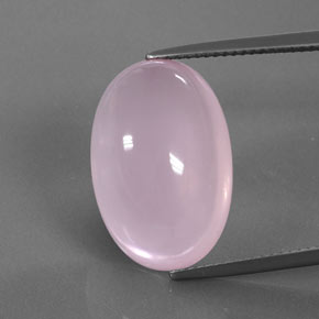 15.46 ct Pink Rose Quartz Gemstone, Rose Quartz Gem in Oval Cabochon Shape for Sale.