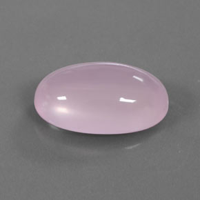 15.46 ct Pink Rose Quartz Stone, Natural Rose Quartz in Oval Cabochon Shape for Sale
