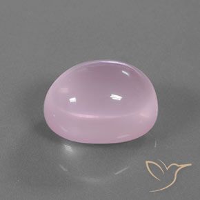 16.93 ct Pink Rose Quartz Stone, Natural Rose Quartz in Oval Cabochon Shape for Sale