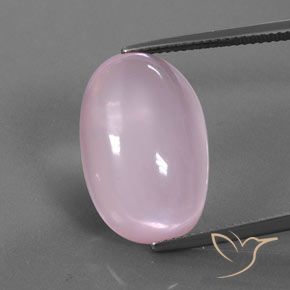 18.72ct Natural Light Pink Rose Quartz, Oval, Transparent