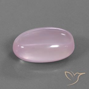 18.72 ct Pink Rose Quartz Stone, Natural Rose Quartz in Oval Cabochon Shape for Sale