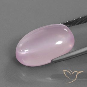 Rose Quartz Gemstone in 20.4 x 13.3 mm Size for Sale, Rose Quartz Stone in Light Pink Color