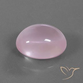 18.44 ct Pink Rose Quartz Stone, Natural Rose Quartz in Oval Cabochon Shape for Sale