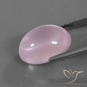 Rose Quartz Gemstone in 18.1 x 14.6 mm Size for Sale, Rose Quartz Stone in Medium Pink Color