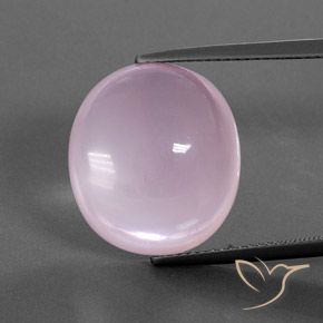 19.21 ct Oval Rose Quartz, 17.6 x 15.6 mm From South Africa, Photo A
