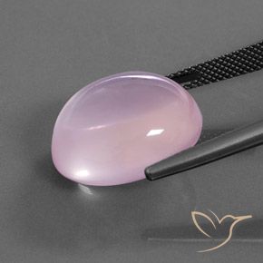 Rose Quartz Gemstone in 17.6 x 15.6 mm Size for Sale, Rose Quartz Stone in Light Pink Color