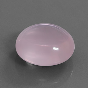 28.86 ct Pink Rose Quartz Stone, Natural Rose Quartz in Oval Cabochon Shape for Sale