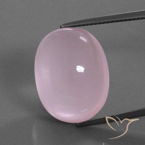 24.95ct Natural Light Pink Rose Quartz, Oval, Transparent