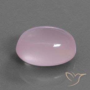 24.95 ct Pink Rose Quartz Stone, Natural Rose Quartz in Oval Cabochon Shape for Sale