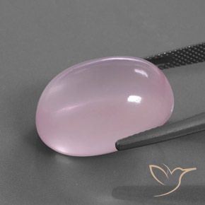 Rose Quartz Gemstone in 20.3 x 15.6 mm Size for Sale, Rose Quartz Stone in Light Pink Color