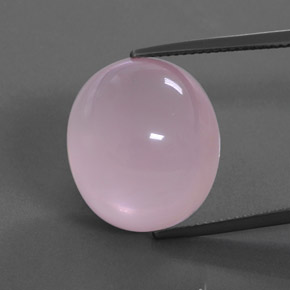 Rose Pink Rose Quartz Gem - 24.2ct Oval Cabochon (ID: 362028)