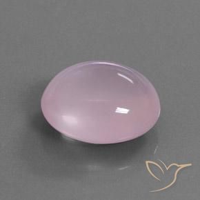 18.77 ct Pink Rose Quartz Stone, Natural Rose Quartz in Oval Cabochon Shape for Sale