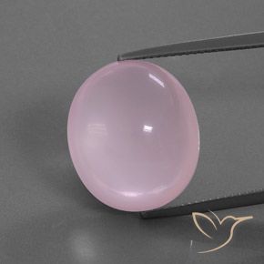 17.81ct Natural Medium Pink Rose Quartz, Oval, Transparent