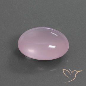 16.18 ct Pink Rose Quartz Stone, Natural Rose Quartz in Oval Cabochon Shape for Sale