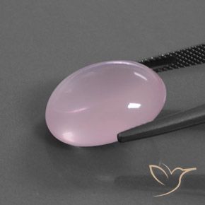 Rose Quartz Gemstone in 17.9 x 14.8 mm Size for Sale, Rose Quartz Stone in Rose Pink Color