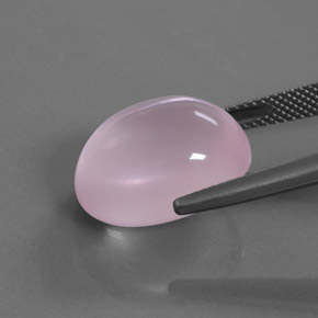 Rose Quartz Gemstone in 16.9 x 13.5 mm Size for Sale, Rose Quartz Stone in Rose Pink Color