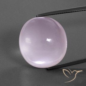 Light Pink Rose Quartz Gem - 37.5ct Oval Cabochon (ID: 362039)