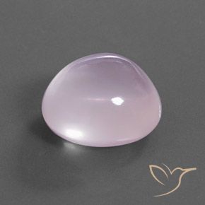 37.51 ct Pink Rose Quartz Stone, Natural Rose Quartz in Oval Cabochon Shape for Sale