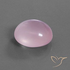 27.63 ct Pink Rose Quartz Stone, Natural Rose Quartz in Oval Cabochon Shape for Sale