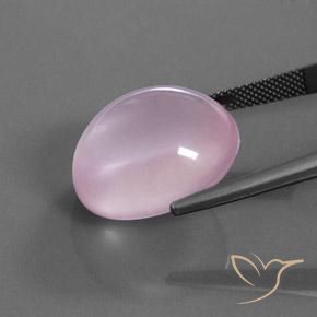 Rose Quartz Gemstone in 19.2 x 16.7 mm Size for Sale, Rose Quartz Stone in Light Pink Color