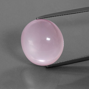 Medium Pink Розовый Кварц Камень - 16.4ct Овал Кабошон (ID: 362048)