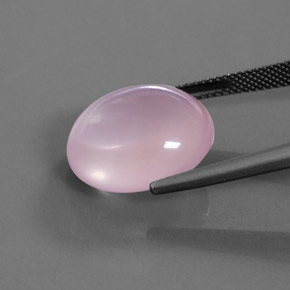 Rose Quartz Gemstone in 17.1 x 15.4 mm Size for Sale, Rose Quartz Stone in Medium Pink Color