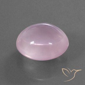 19.96 ct Pink Rose Quartz Stone, Natural Rose Quartz in Oval Cabochon Shape for Sale