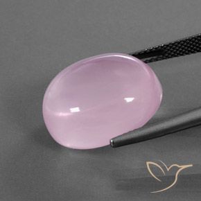 Rose Quartz Gemstone in 17.6 x 14.9 mm Size for Sale, Rose Quartz Stone in Bubblegum Pink Color