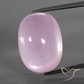Light Pink Rose Quartz Gem - 30ct Oval Cabochon (ID: 364079)