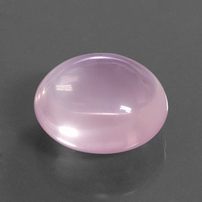 23.67 ct Pink Rose Quartz Stone, Natural Rose Quartz in Oval Cabochon Shape for Sale