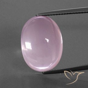 16.91ct Natural Light Pink Rose Quartz, Oval, Transparent