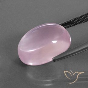 Rose Quartz Gemstone in 18 x 13 mm (calibrated) Size for Sale, Rose Quartz Stone in Light Pink Color