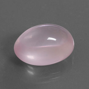 14.89 ct Pink Rose Quartz Stone, Natural Rose Quartz in Oval Cabochon Shape for Sale