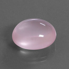 14.05 ct Pink Rose Quartz Stone, Natural Rose Quartz in Oval Cabochon Shape for Sale