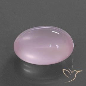 15.78 ct Pink Rose Quartz Stone, Natural Rose Quartz in Oval Cabochon Shape for Sale