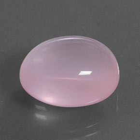 14.01 ct Pink Rose Quartz Stone, Natural Rose Quartz in Oval Cabochon Shape for Sale