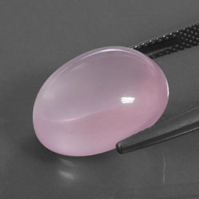 Rose Quartz Gemstone in 16.2 x 13.4 mm Size for Sale, Rose Quartz Stone in Medium Rose Pink Color