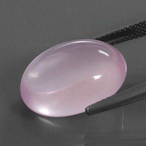 Rose Quartz Gemstone in 17.1 x 13 mm Size for Sale, Rose Quartz Stone in Light Pink Color