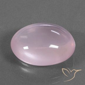 13.83 ct Pink Rose Quartz Stone, Natural Rose Quartz in Oval Cabochon Shape for Sale