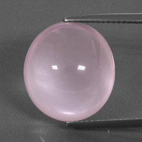 Light Pink Rose Quartz Gem - 16ct Oval Cabochon (ID: 364433)