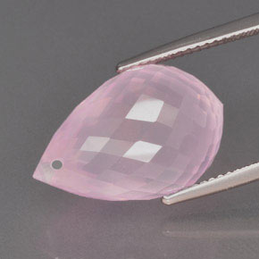 Rose Quartz Gemstone in 19.1 x 12.2 mm Size for Sale, Rose Quartz Stone in Rose Pink Color