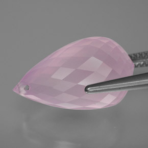 Rose Quartz Gemstone in 19.1 x 10.9 mm Size for Sale, Rose Quartz Stone in Medium Rose Pink Color