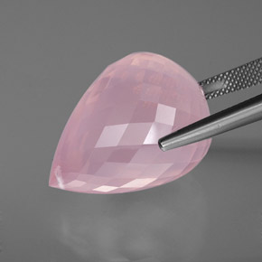 Rose Quartz Gemstone in 25.2 x 18.2 mm Size for Sale, Rose Quartz Stone in Pink Color